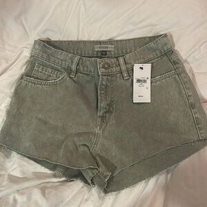 Guess Green Denim Shorts